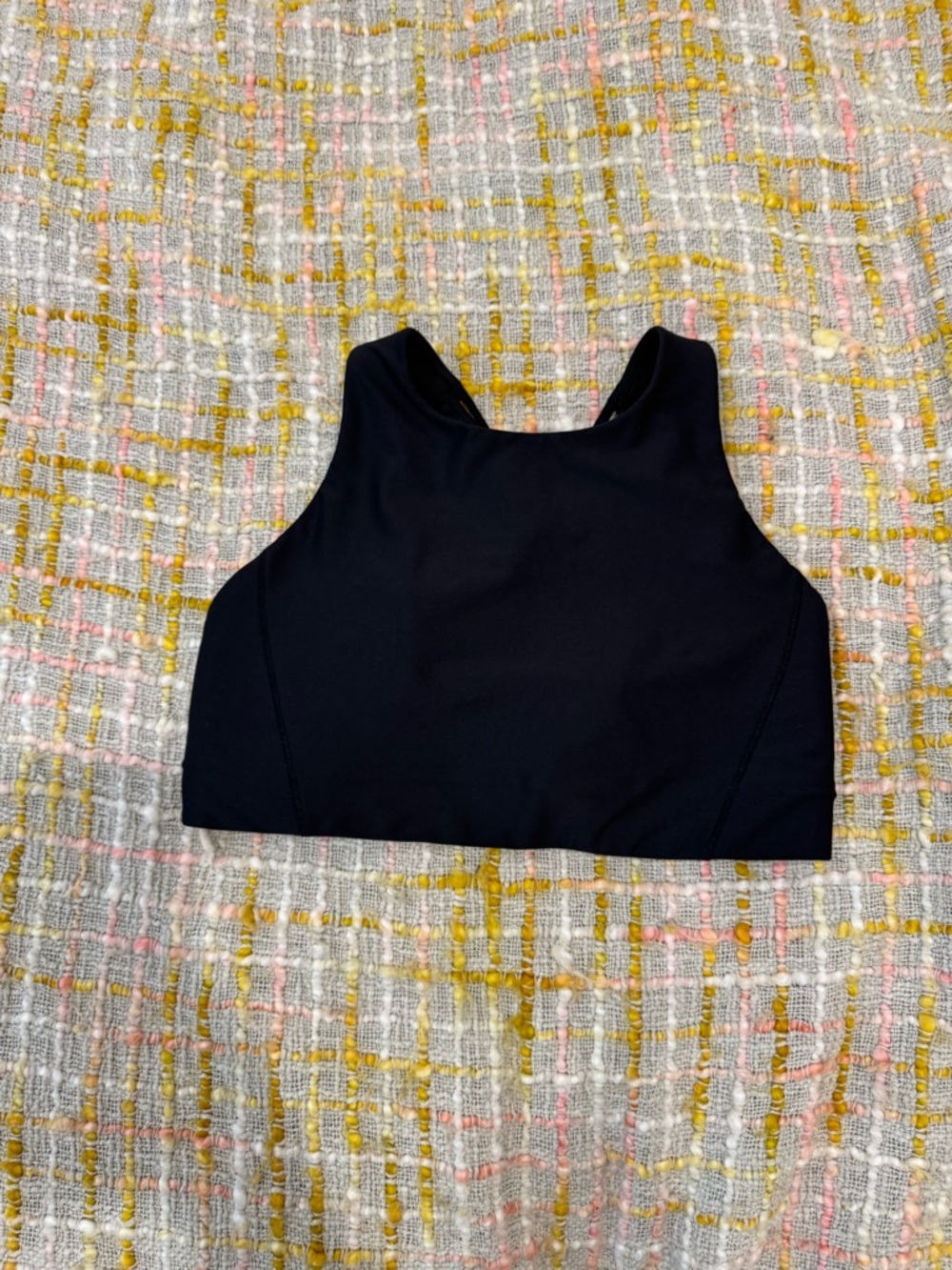Athleta Black High-Neck Sports Bra